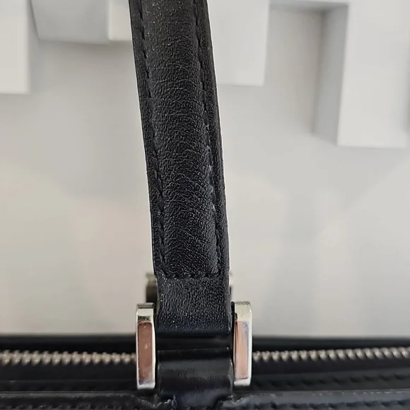 Burberry Leather Tote Bag Authentic – Classic Nova Check Side Panels & Interior - Picture 5 of 12